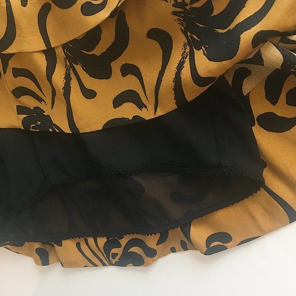 Anthropologie Sariah Calligraphy Strokes Skirt - Picture 7 of 8